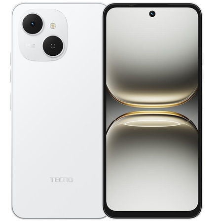 Смартфон Tecno Spark 40C (KM4k) 4/128GB Veil White (4894947093036) Изображение