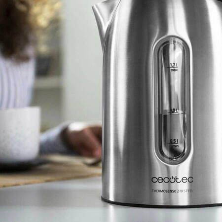 Електрочайник Cecotec ThermoSense 270 Steel CCTC-01514 (8435484015141) Изображение