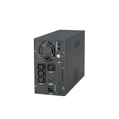 Джерело безперебійного живлення EnerGenie EG-UPS-PS2000-01 2000VA, Line Int., AVR, 3xIEC, метал Зображення