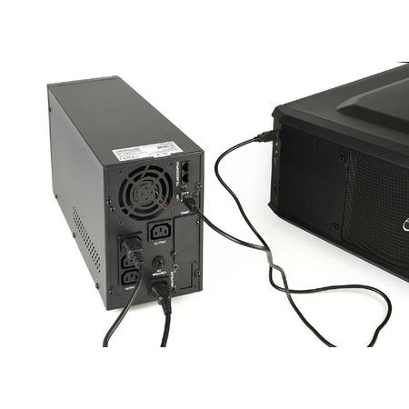 Джерело безперебійного живлення EnerGenie EG-UPS-PS2000-01 2000VA, Line Int., AVR, 3xIEC, метал Изображение