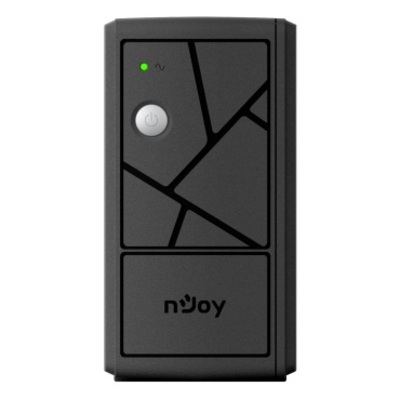 Джерело безперебійного живлення NJOY Keen 600 (UPLI-LI060KU-CG01B) Lin.int., AVR, 2 x евро, USB, пластик Зображення