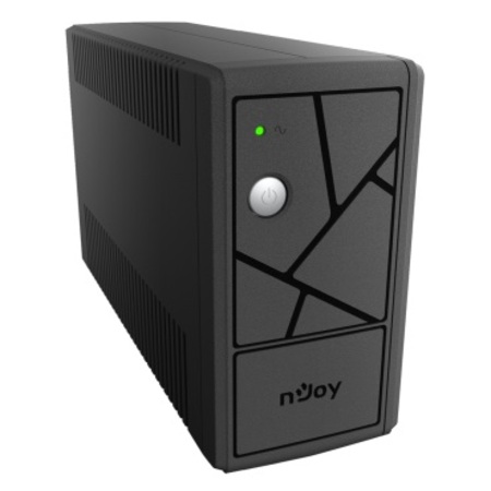 Джерело безперебійного живлення NJOY Keen 600 (UPLI-LI060KU-CG01B) Lin.int., AVR, 2 x евро, USB, пластик Изображение