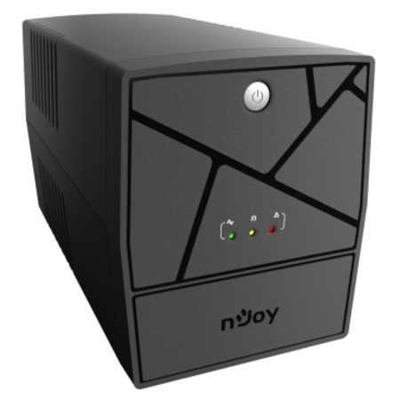 Джерело безперебійного живлення NJOY Keen 1500 (UPLI-LI150KU-CG01B) Lin.int., AVR, 4 x евро, USB, пластик Изображение
