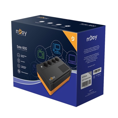 Джерело безперебійного живлення Njoy Soter 600 (PWUP-LI060SR-AZ01B) Изображение