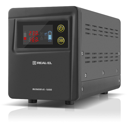 Джерело безпребійного живлення REAL-EL Reserve-500 (EL122100003) Изображение