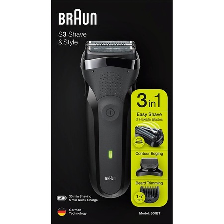 Електробритва Braun Series 3 300BT Black/Black Изображение