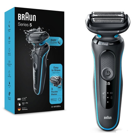 Електробритва Braun Series 5 51-M1000s Black/Mint Изображение