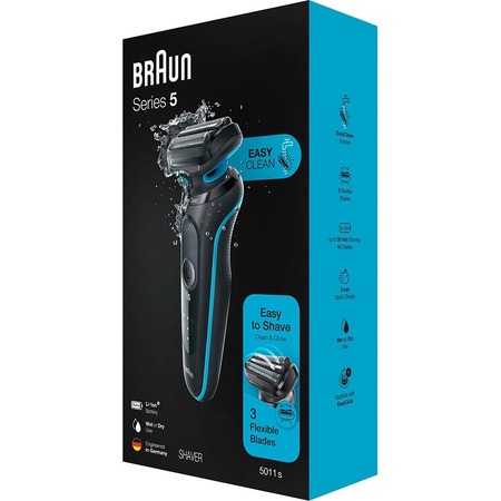 Електробритва Braun Series 5 51-M1000s Black/Mint Изображение
