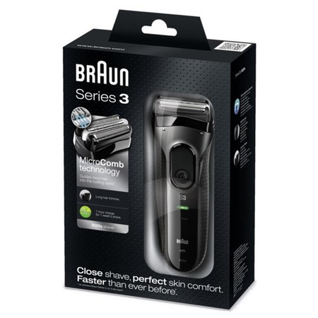 Електробритва Braun Series 3 3020 Black Изображение