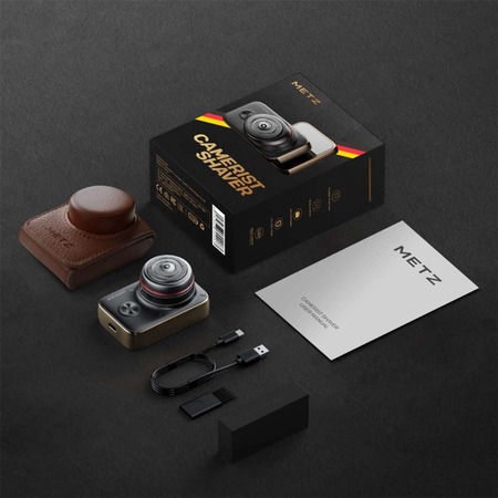 Електробритва Metz Camerist Shaver titanium gold with Bag (MZDF013) Изображение