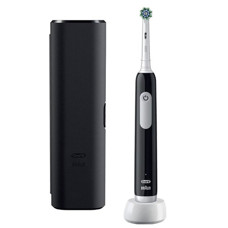 Зубна електрощітка Braun Oral-B Pro1 D305.513.3X CrossAction Black Изображение