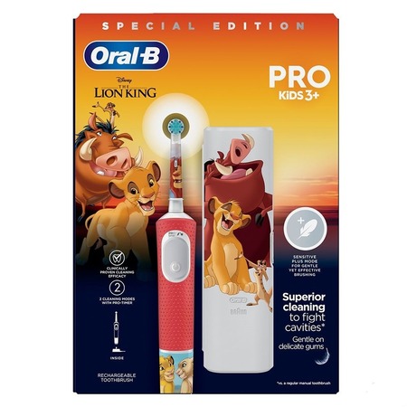 Зубна електрощітка Braun Oral-B Kids Lion King D103.413.2KX Изображение
