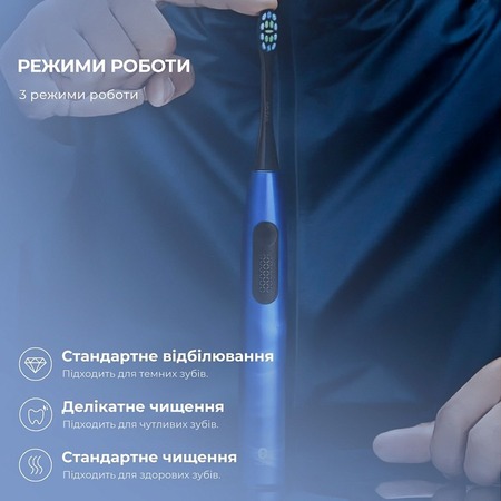 Зубна електрощітка Oclean F1 Dark Blue (Міжнародна версія) (6970810551501) Изображение