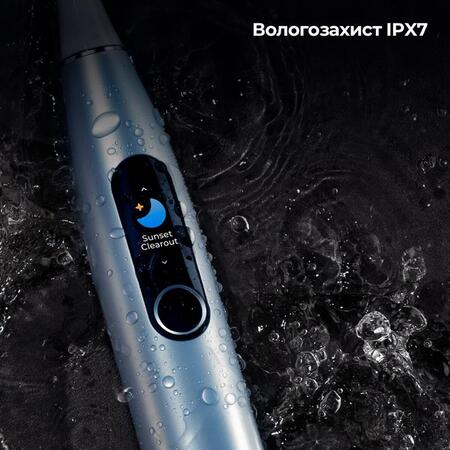 Розумна зубна електрощітка Oclean X Pro Digital Electric Toothbrush Glamour Silver (6970810552560) Изображение