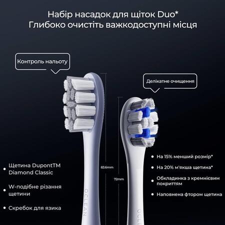 Розумна зубна електрощітка Oclean X Pro Digital Electric Toothbrush Glamour Silver (6970810552560) Изображение