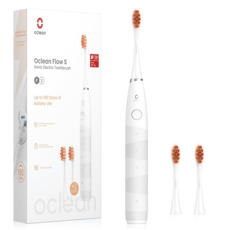 Розумна зубна електрощітка Oclean Flow S Sonic Electric Toothbrush White (6970810552959) Изображение