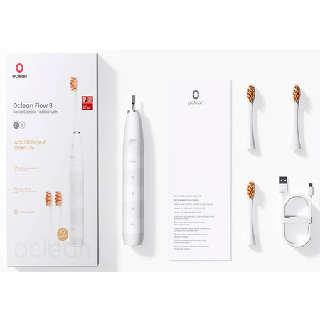 Розумна зубна електрощітка Oclean Flow S Sonic Electric Toothbrush White (6970810552959) Изображение