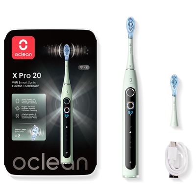Розумна зубна електрощітка Oclean X Pro 20 Electric Toothbrush Green (6970810556902) Изображение