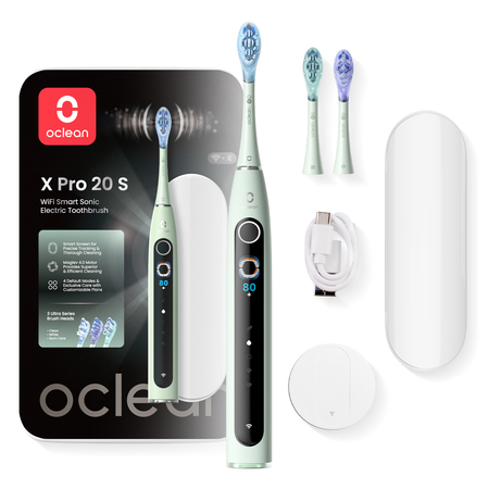 Розумна зубна електрощітка Oclean X Pro 20 Set Electric Toothbrush Green (6970810556933) Изображение
