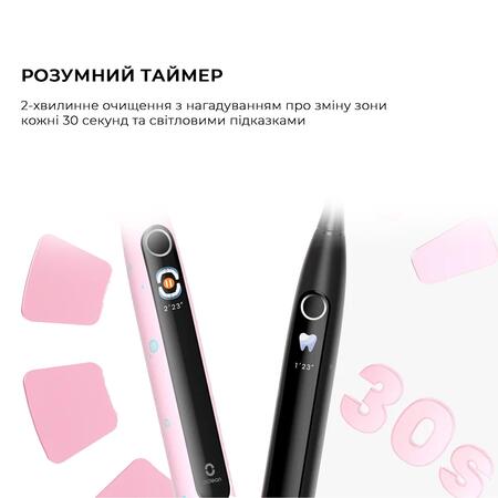 Розумна зубна електрощітка Oclean X Kids Set Electric Toothbrush Black (6970810557237) Изображение