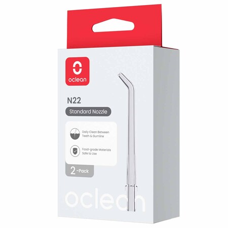 Насадка для іригатора Oclean Nozzle Standard N22 для W10 Lite 2 шт (6970810557565) Изображение