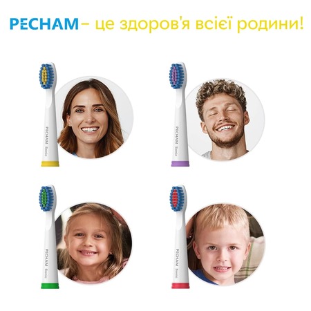 Насадки для зубної щітки Pecham Travel White (0009119080118) Изображение