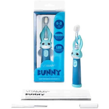Зубна електрощітка Vitammy Bunny Blue (від 0 - 3 років) Изображение