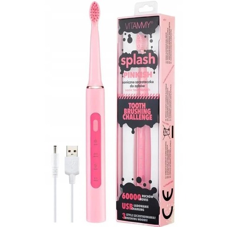 Зубна електрощітка Vitammy Splash Pinkish (від 8 років) Изображение