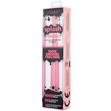 Зубна електрощітка Vitammy Splash Pinkish (від 8 років) Изображение