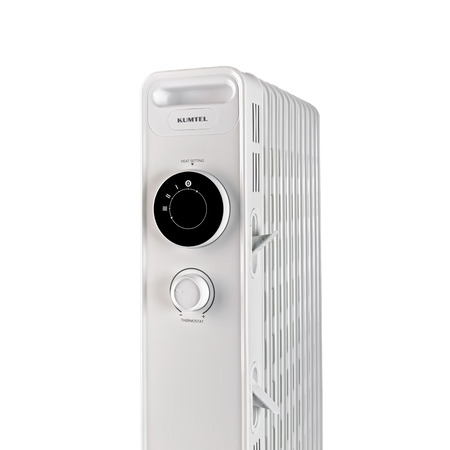 Масляний радіатор Kumtel KUM-1230S White Изображение
