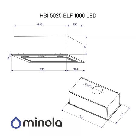 Витяжка Minola HBI 5025 BLF LED Изображение