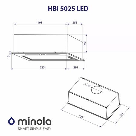 Витяжка Minola HBI 5025 I LED Изображение