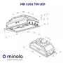 Витяжка Minola HBI 5202 GR 700 LED Изображение