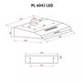 Витяжка Perfelli PL 6042 W LED Изображение