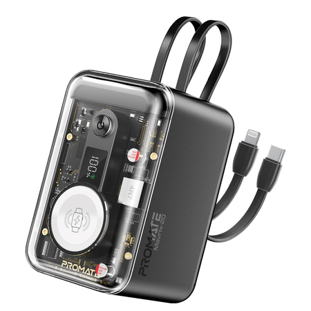 Універсальна мобільна батарея Promate Mavrix-20 20000mAh 65W Black Изображение