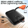 Універсальна мобільна батарея Promate PowerPod-30 30000mAh 35W Black Изображение