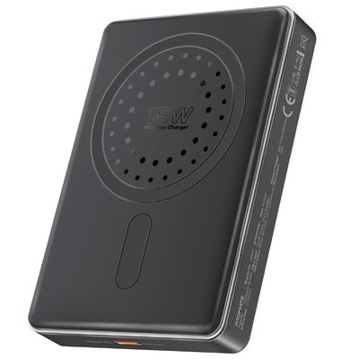 Універсальна мобільна батарея Promate Blade-10 MagSafe 10000mAh 20W Black Зображення