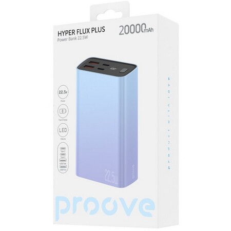 Універсальна мобільна батарея Proove Hyper Flux Plus 22.5W 20000mAh Gradient (PBF222120009) Изображение