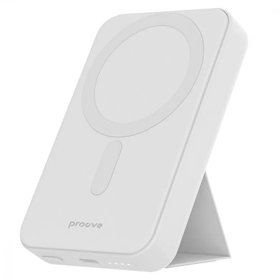Універсальна мобільна батарея Proove Hyperion Qi 20W 10000mAh White (PBHN15020002) Изображение