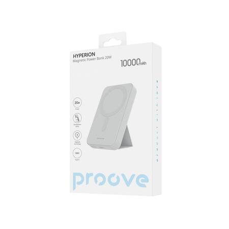 Універсальна мобільна батарея Proove Hyperion Qi 20W 10000mAh White (PBHN15020002) Изображение