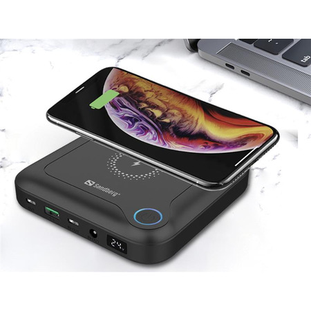 Універсальна мобільна батарея Sandberg All-in1 Laptop Powerbank 24000mAh Black (420-57) Изображение