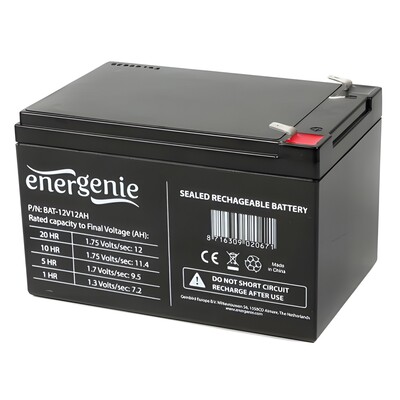 Акумуляторна батарея EnerGenie12V 12AH (BAT-12V12AH) AGM Изображение