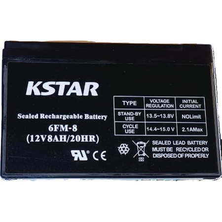 Акумуляторна батарея KSTAR 12V 8.0AH (6-FM-8) AGM Изображение