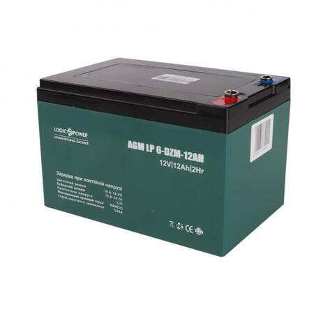 Акумуляторна батарея LogicPower LP 12V 12AH (6-DZM-12) AGM Изображение