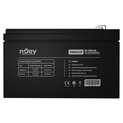 Акумуляторна батарея Njoy HR09122F 12V 9AH (BTVACIUOCTH2FCN01B) AGM Зображення