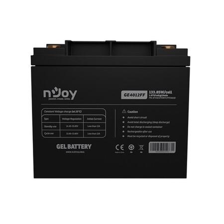 Акумуляторна батарея Njoy GE4012FF 12V 40AH (BTVGCDTOMTCFFCN01B) GEL Изображение