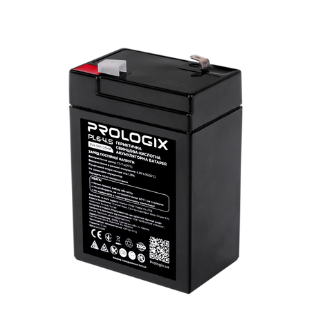 Акумуляторна батарея Prologix 6V 4,5AH (PL6-4.5) AGM Изображение