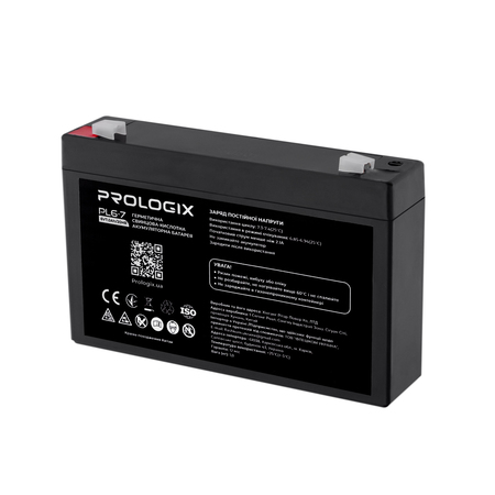 Акумуляторна батарея Prologix 6V 7AH (PL6-7) AGM Изображение