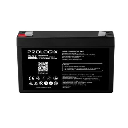 Акумуляторна батарея Prologix 6V 7AH (PL6-7) AGM Изображение