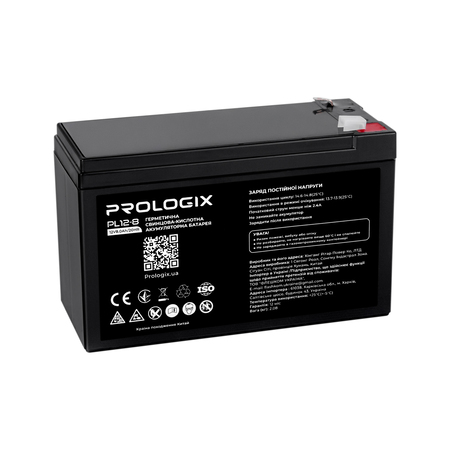 Акумуляторна батарея Prologix 12V 8AH (PL12-8) AGM Изображение
